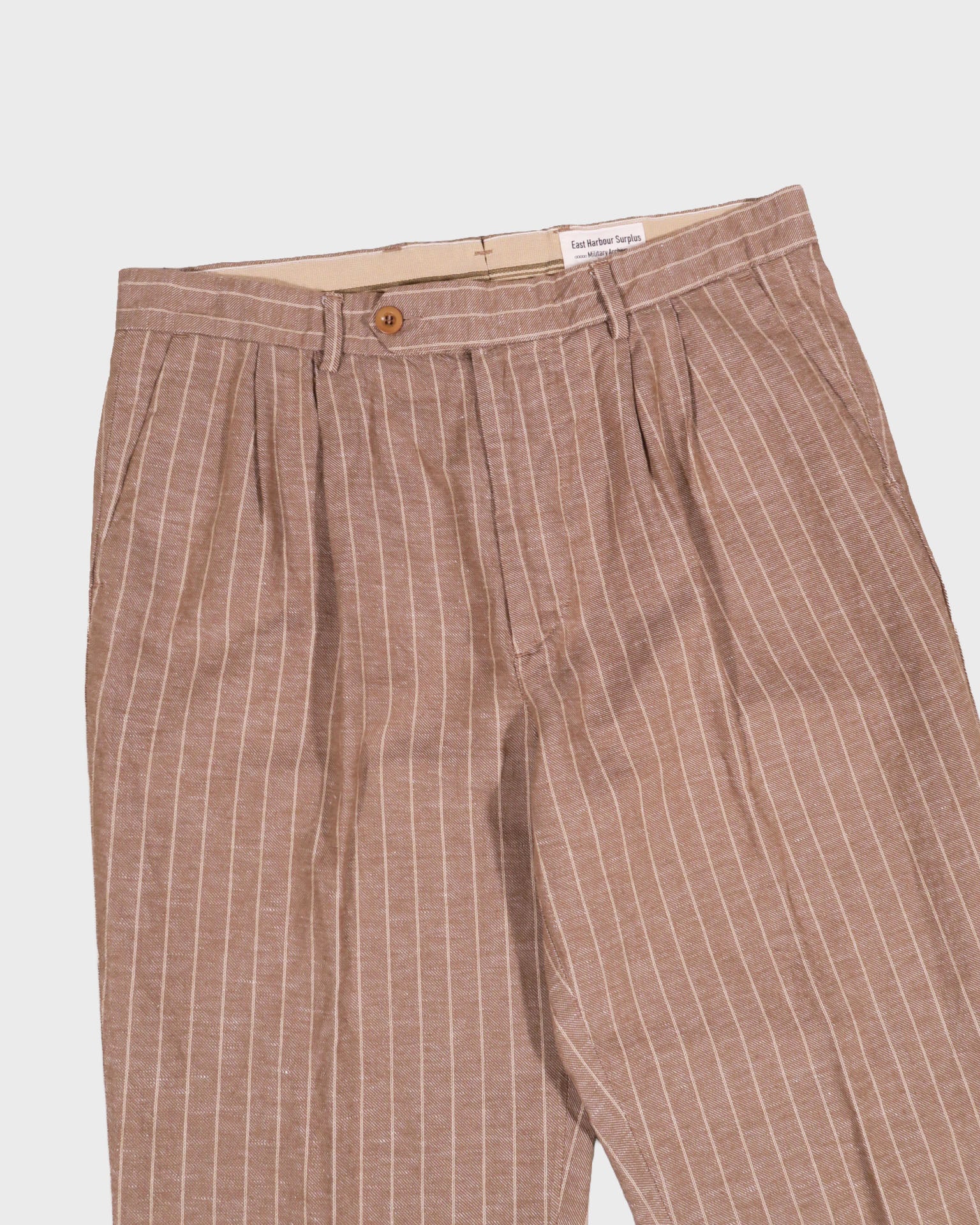 East Harbour Surplus Martin Striped Trousers in Beige - Image 4