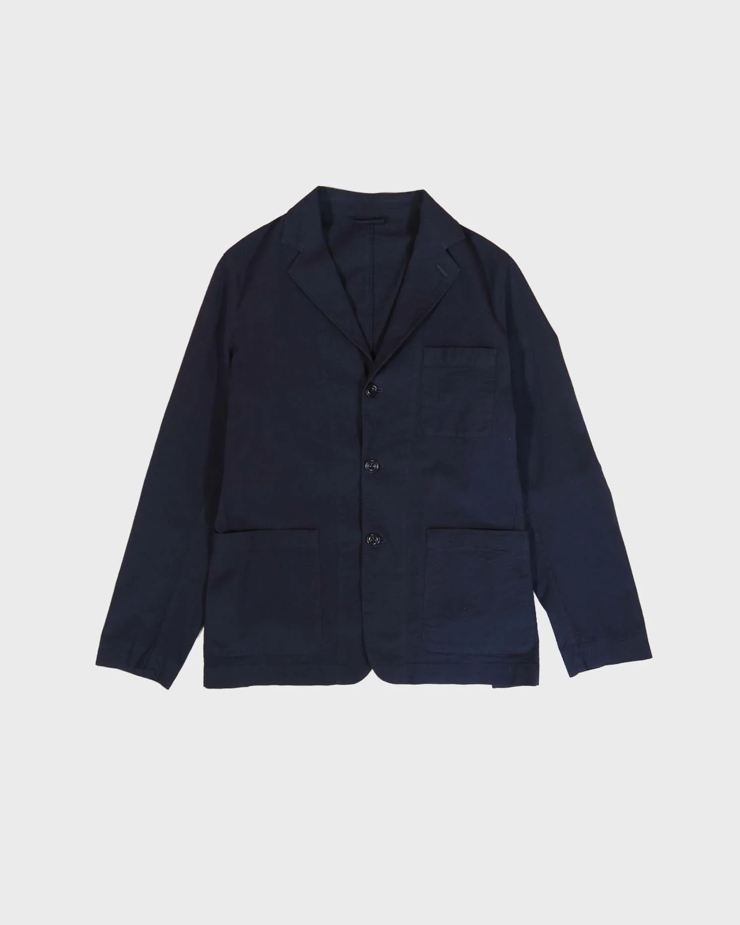Hartford Julian Seersucker Suit Jacket in Navy
