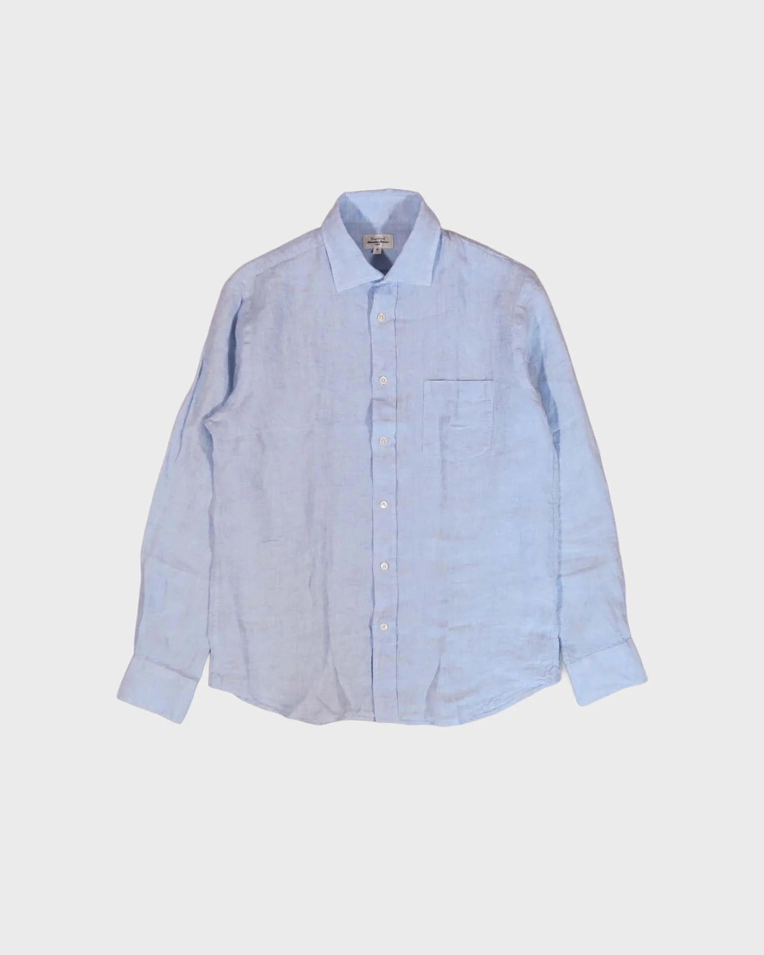 Hartford Paul Linen Shirt in Sky