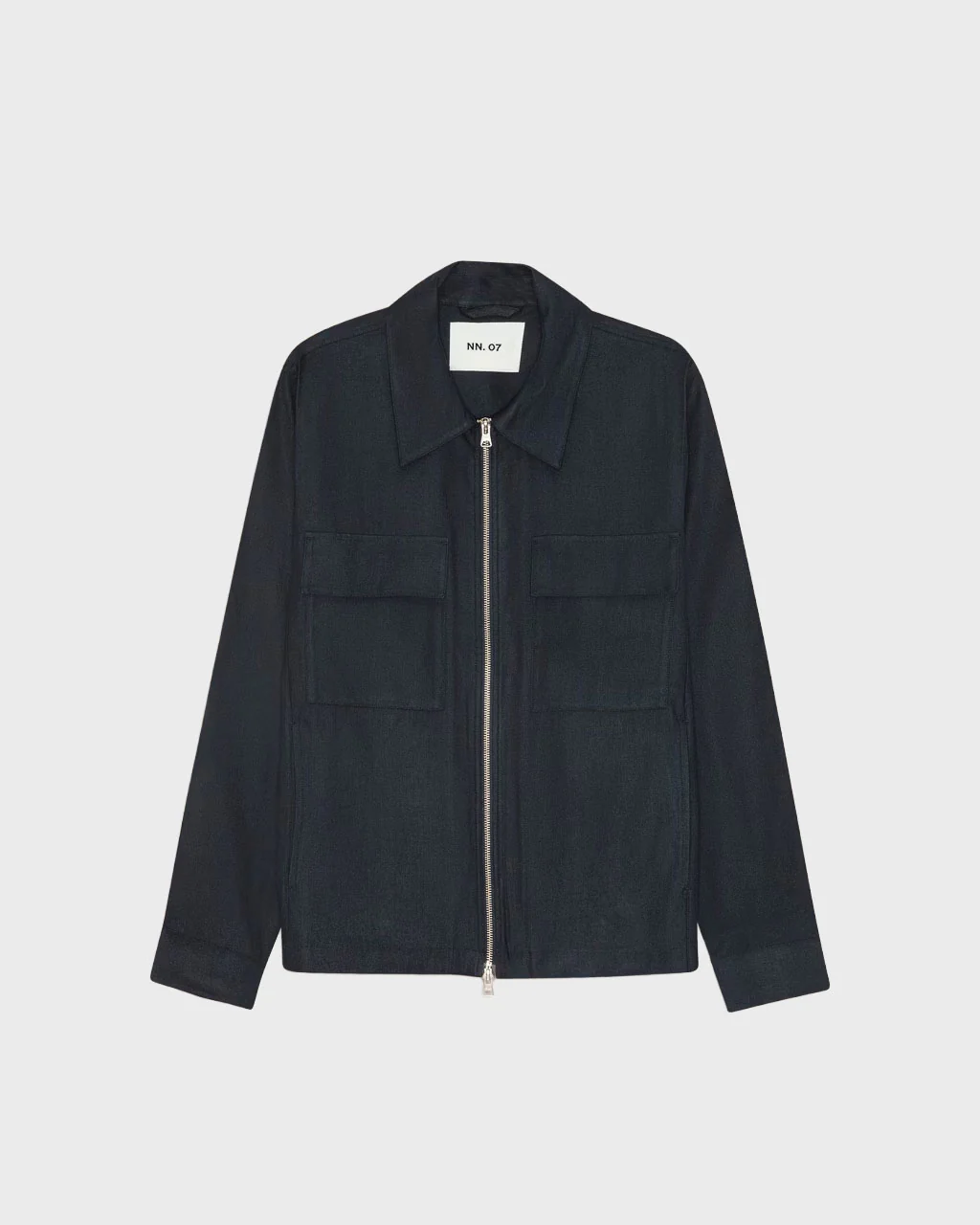 NN07 Alban Linen Blend Jacket in Navy
