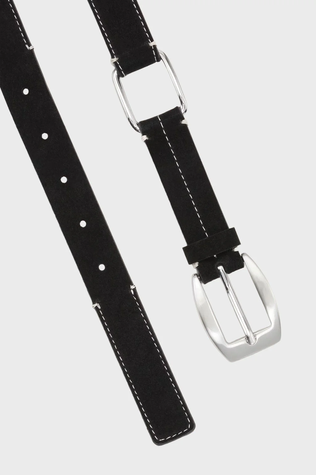 NN07 Dual Suede Belt in Black - Image 2
