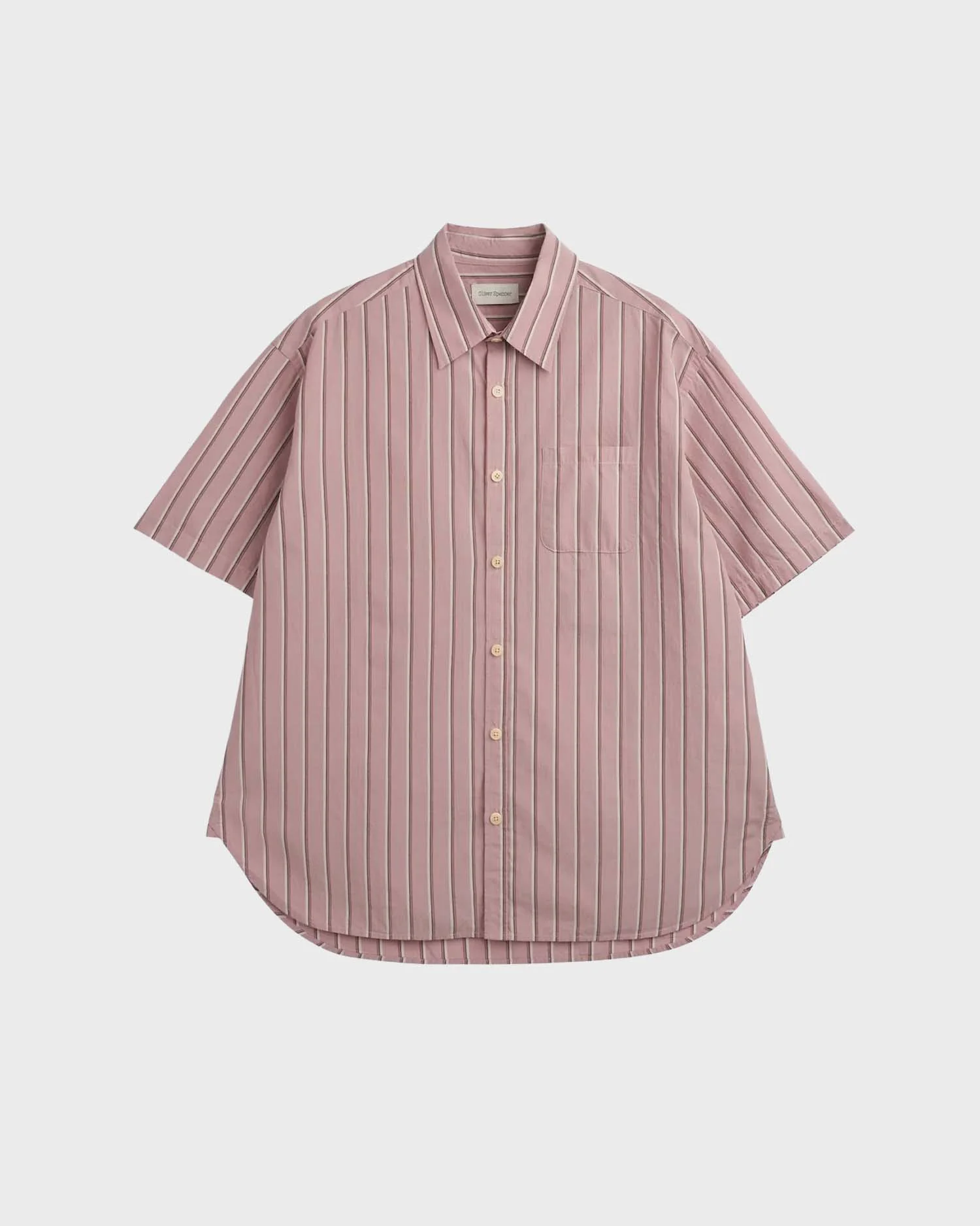 Oliver Spencer Atlanta Short Sleeve Shirt Ferguson in Pink