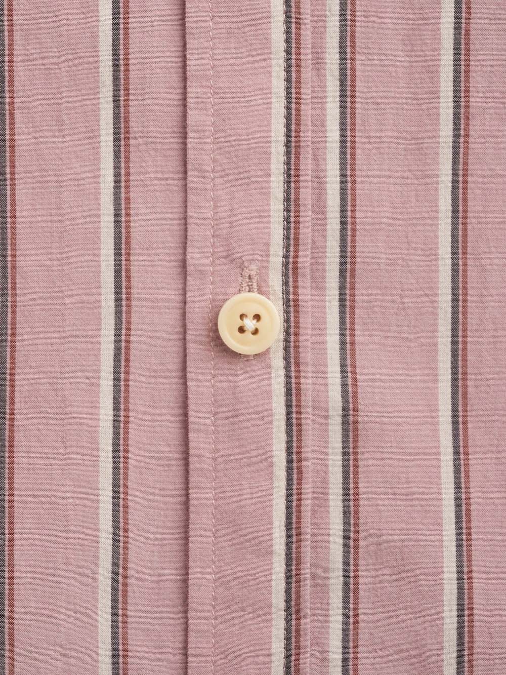 Oliver Spencer Atlanta Short Sleeve Shirt Ferguson in Pink - Image 4