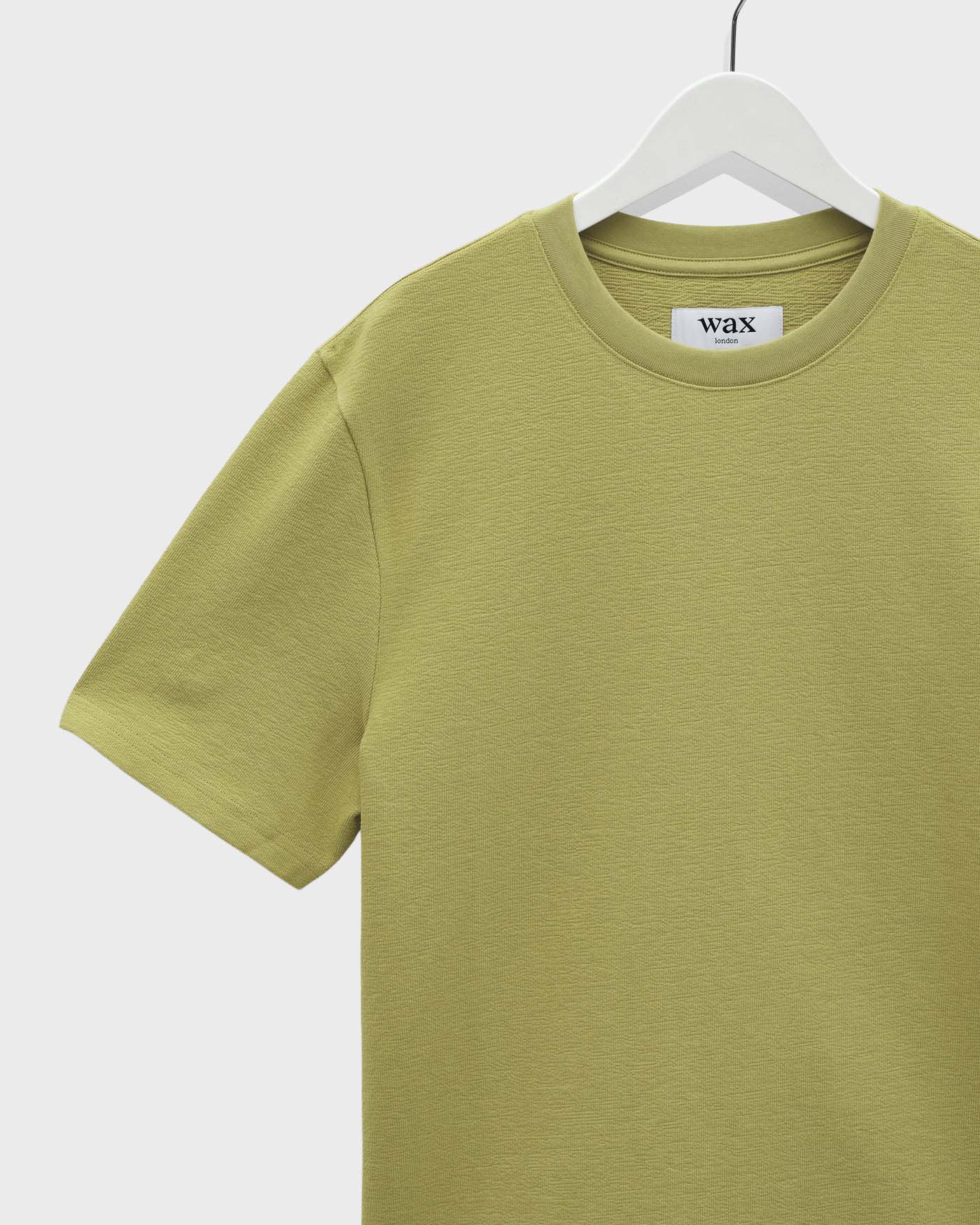 Wax London Dean Jolt Tee in Lime Khaki - Image 2