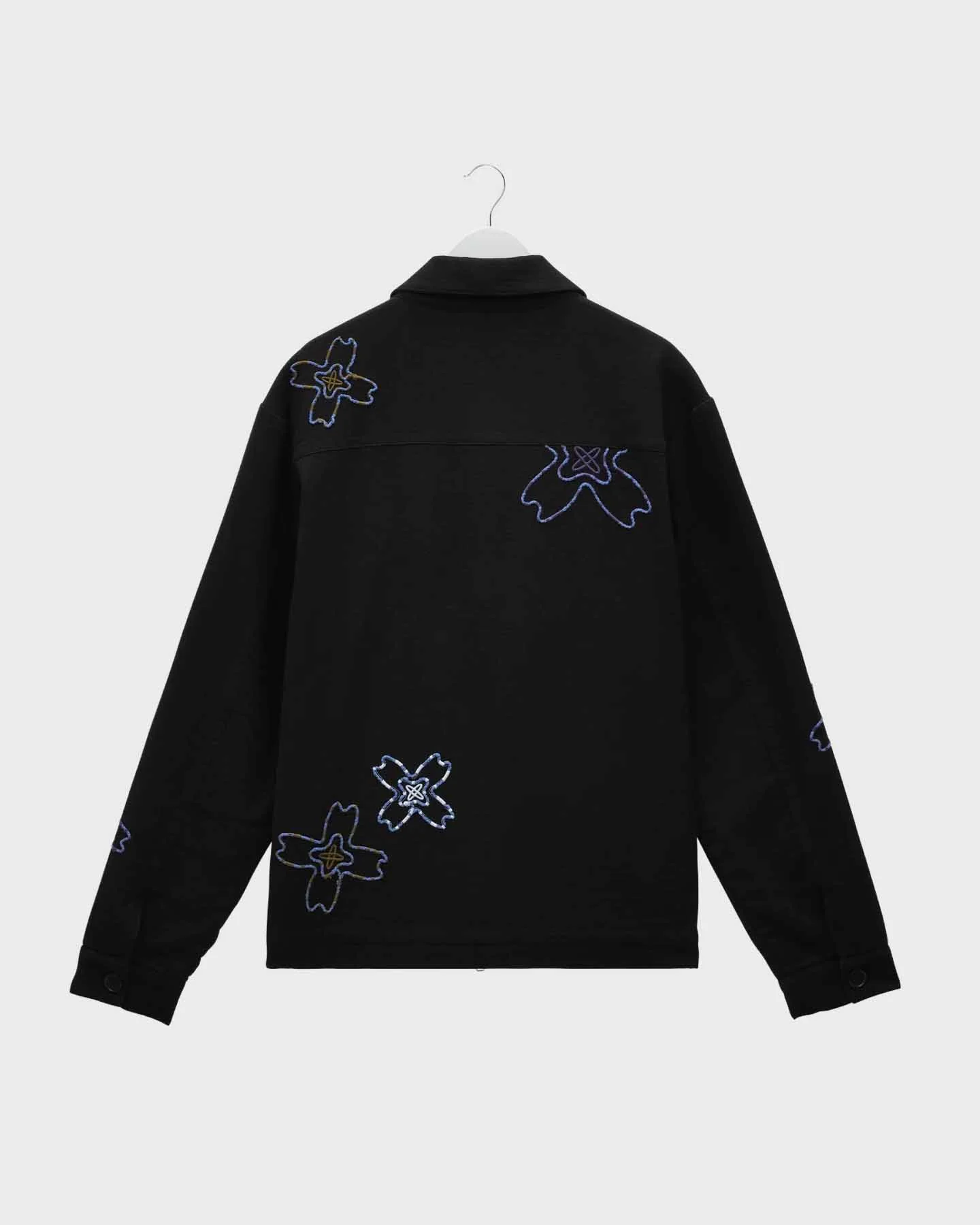Wax London Eldon Floral Embroidery Jacket in Black - Image 4